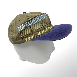 '96 NHRA Top Eliminator Club Winston Select Finals Hot Rod Snapback Cap Brown